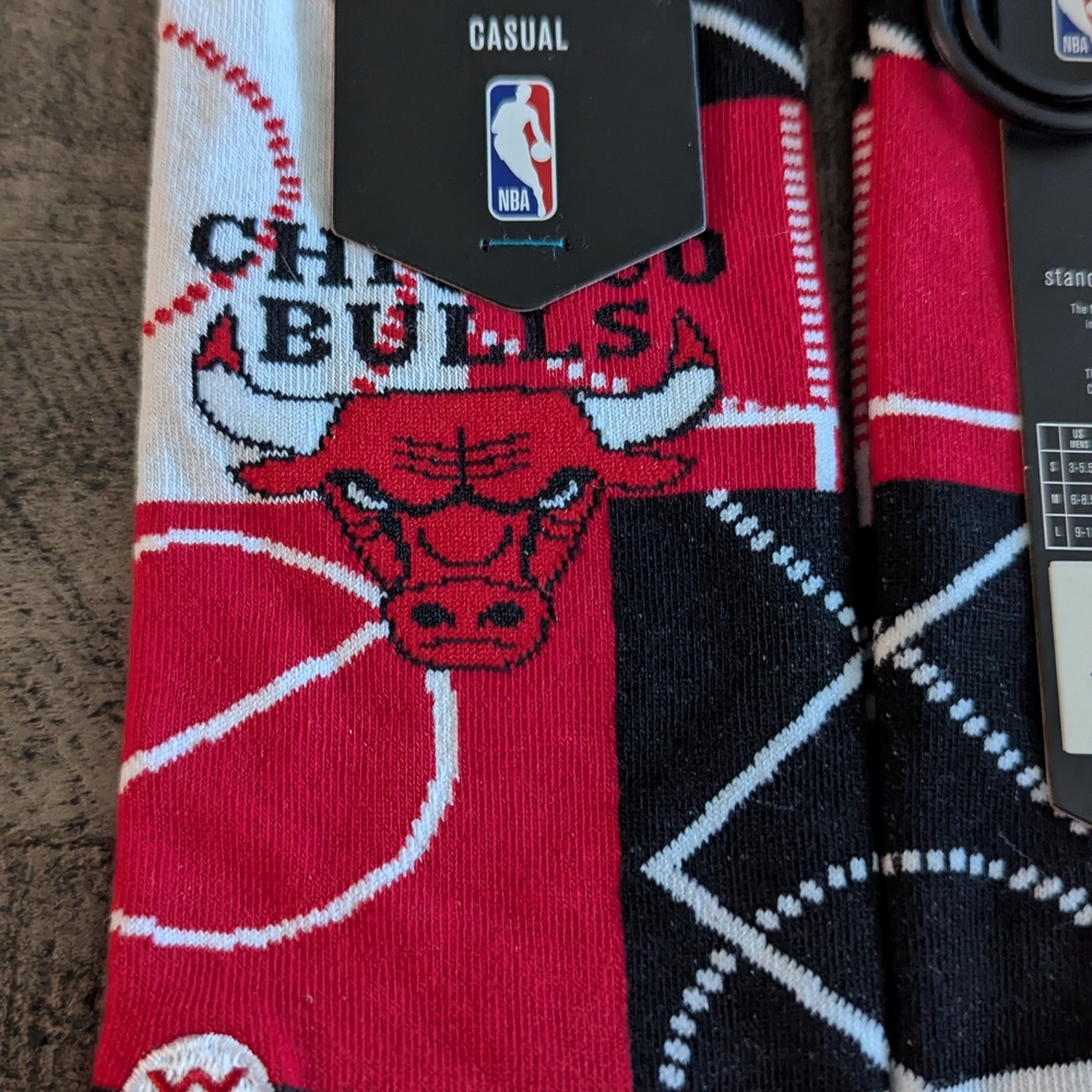 Stance NBA Chicago BullsbRed and Black Casual Socks L 9-13